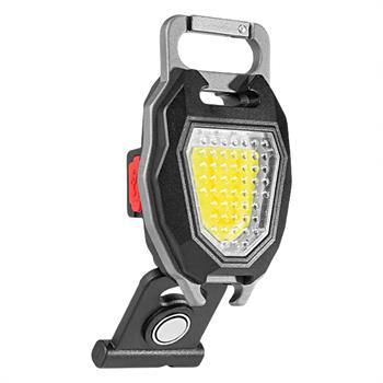 POWERMASTER W5154 ŞARJLI 6 AYDINLATMA MOD MIKNATISLI DÜDÜKLÜ COB LED IŞLDAK ANAHTARLIK