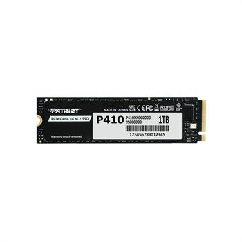 Patriot 1TB  P410 PCIe Gen4 x4 (NVMe 1.4) M.2 2280 R-5000 W-4500 (P410P1TBM28H) Ssd Disk