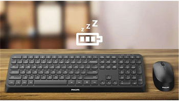 Philips SPT6307B-38 Kablosuz Klavye Mouse Seti Siyah 3000 Series 2.4Ghz Silent Desing