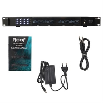 ROOF R-214 UHF 4LÜ KABLOSUZ MİKROFON UHF RECEIVER