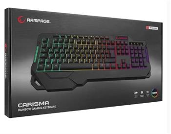 Rampage KB-R46 CARISMA USB Rainbow Aydınlatmalı Q Gaming Oyuncu Klavye