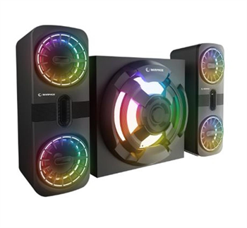 Rampage RMS-311 SHARD 2+1 80W Siyah USB,FM,Bluetooth,HMDI,Optica Rgb Işıklı Speaker
