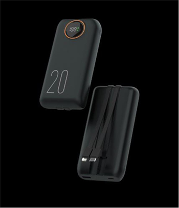 Snapron SNP-3013 20.000 Mah LCD Ekran Dahili Kablolu 22.5w Hızlı Şarj Powerbank