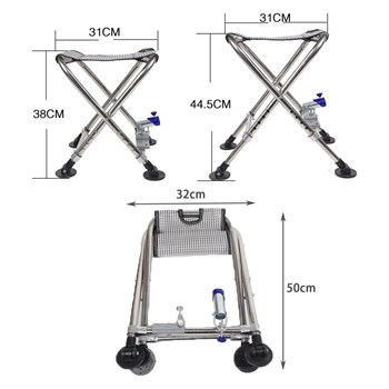SUNUP SN-25796 METAL BALIKÇI TABURESİ KATLANABİLİR TAŞINABİLİR