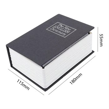 SUNUP SN-26086 KİTAP GÖRÜNÜMLÜ METAL KASA 180X115X55MM