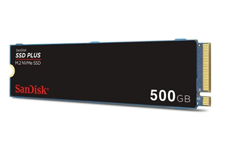 SanDisk 500GB SSD PLUS 2400MB-1500MB-s M.2 PCIe Gen 3.0 NVMe SSD SDSSDA3N-500G-G26