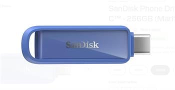 Sandisk SDIXS0N-256G-GN6ND 256GB Phone Drive with USB-C-128GB (Maritime Blue) Flash Bellek