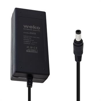 WEKO 19 VOLT - 4.74 AMPER - 90 WATT 5.5*2.5 L UÇLU YERLİ ÜRETİM STANDART NOTEBOOK ADAPTÖR