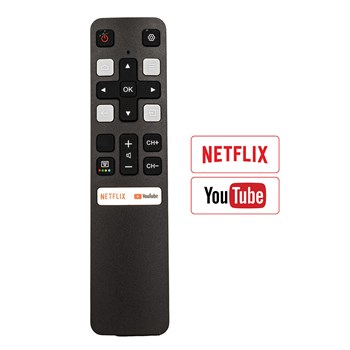 WEKO KL TCL RC 802V FNR1/HTC120 NETFLIX-YOUTUBE TUŞLU SES KOMUTSUZ LCD LED TV KUMANDA