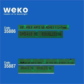 WKSET-5251 35886X1 35887X1 55 V15.5 ART3 UD REV0.1 2 ADET LED BAR (60LED)