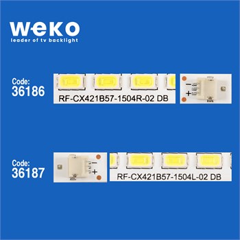 WKSET-5375 36186X1 36187X1 RF-CX421B57-1504 2 ADET LED BAR (60LED)