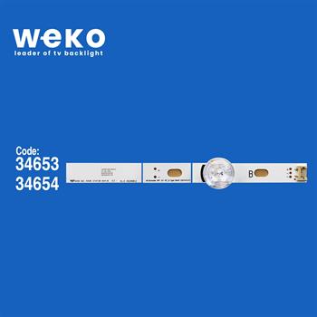 WKSET-6348 34653X4 34654X4 LG INNOTEK DRT3.0 42_A/B TYPE 82,5 CM BİRLEŞTİRİLMİŞ LED KODU  4 ADET LED BAR