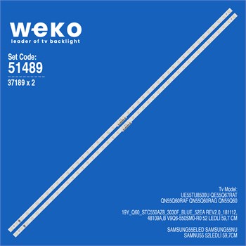 WKSET-6489 37189X2 19Y_Q60_STC550AZ8_3030F_BLUE_52EA REV2.0_181112  2 ADET LED BAR (52LED)