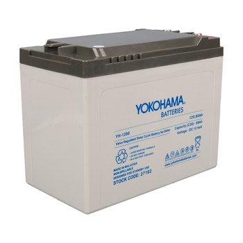 YOKOHAMA YH-12.80 12 VOLT - 80 AMPER ELEKTRİKLİ BİSİKLET AKÜSÜ (223 X 123 X 175 MM)