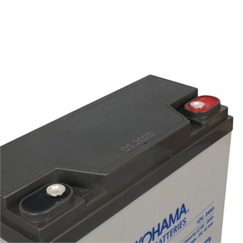 YOKOHAMA YH-1224 12 VOLT - 24 AMPER ELEKTRİKLİ BİSİKLET AKÜSÜ (180 X 76 X 167 MM)
