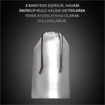 ZMR ZMR-385 KATLANIR ŞİŞİRİLEBİLİR BEYAZ LEDLİ AYDINLATMA TÜPÜ USB VE GÜNEŞ ENERJİSİ ŞARJ EDİLEBİLEN ARMATÜR