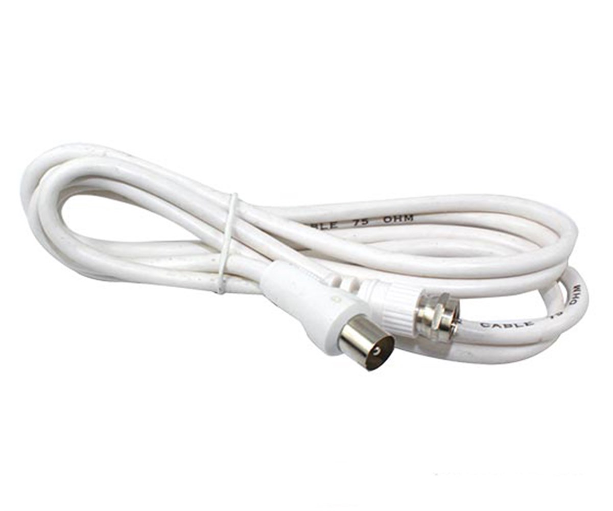 60 OHM ERKEK / F ERKEK KABLO 1.2 METRE KABLO BEYAZ