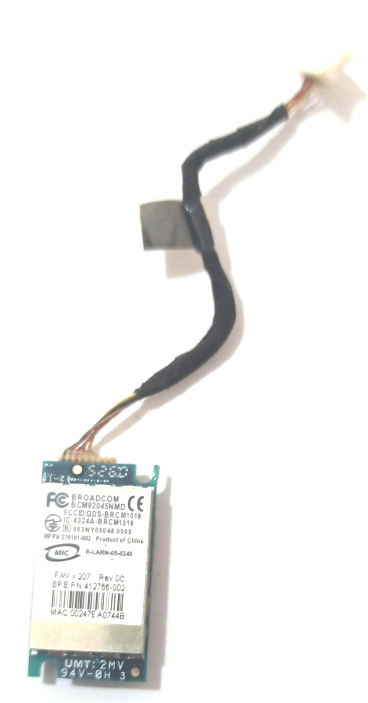 WIFI Kart - BluetoothHP Elitebook 6930P BCM92045NMD Bluetooth 2.0 Modülü-379191-002 , BROADCOM STOK:Z-64