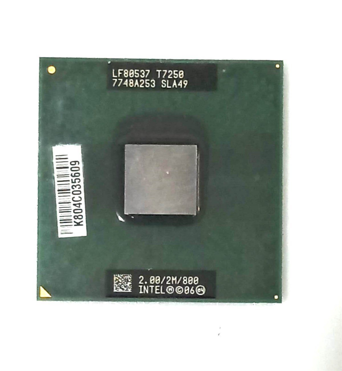 CPU - İşlemciIntel Core 2 Duo T7250 SLA49 SLAXH 2.0 GHz çift çekirdekli çift dişli CPU işlemci 2M 35W STOK-İŞKUTU