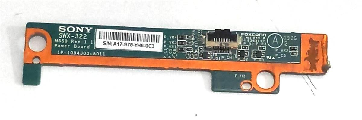 Power Buttton - Power BooardSONY 1P-1094J00-8011 POWER BUTTON BOARD USED STOK: Z74