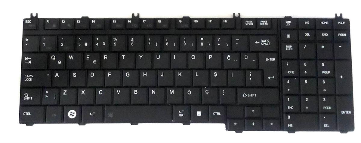 Klavye - Tuş TakımıTOSHİBA SATELLİTE L500 KLAVYE STOK: Z78
