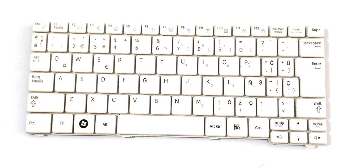 Klavye - Tuş TakımıSamsung Cnba5902687, Cnba5902709 Notebook Klavye (Beyaz Tr) Beyaz STOK: Z79