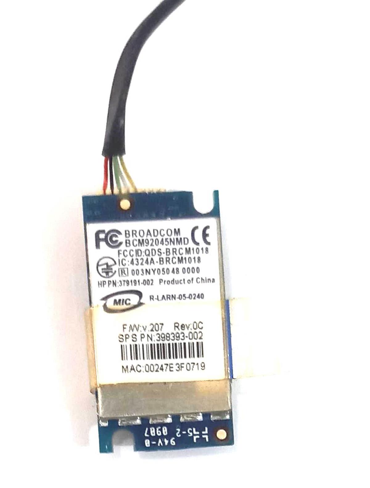 WIFI Kart - BluetoothBCM92045NMD Bluetooth 2.0 Module for HP/ Compaq/ Acer STOK : Z81