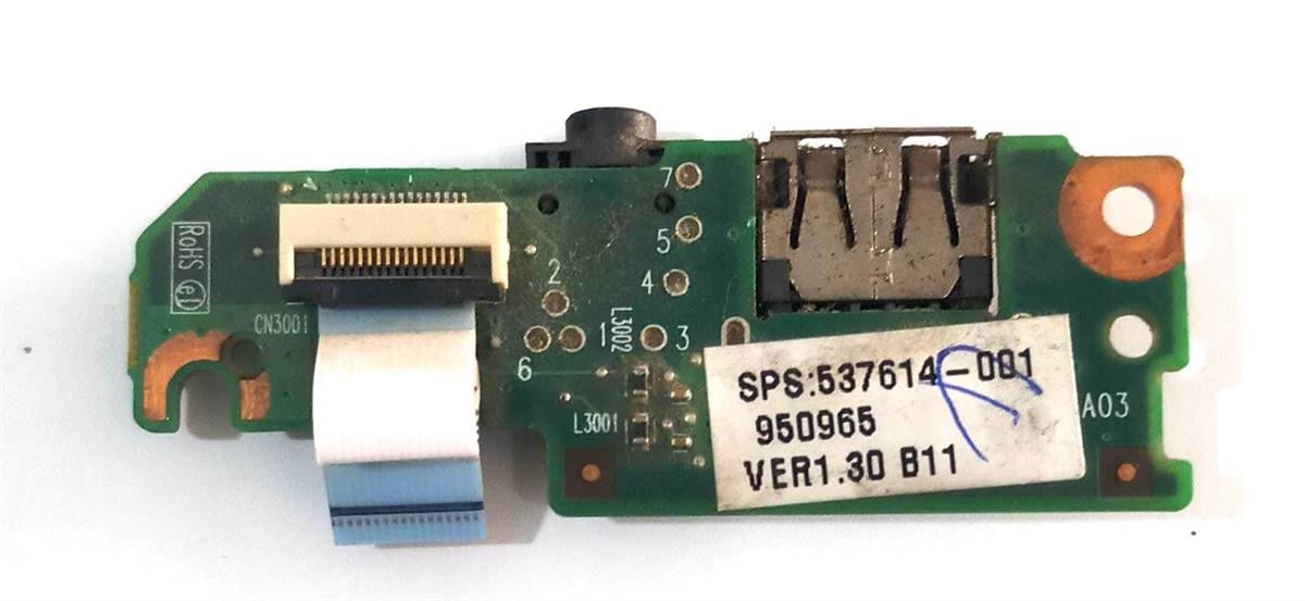 USB - AUX Board537614-001 HP COMPAQ MİNİ 110 MODEL NETBOOK USB PORT KART STOK: Z82