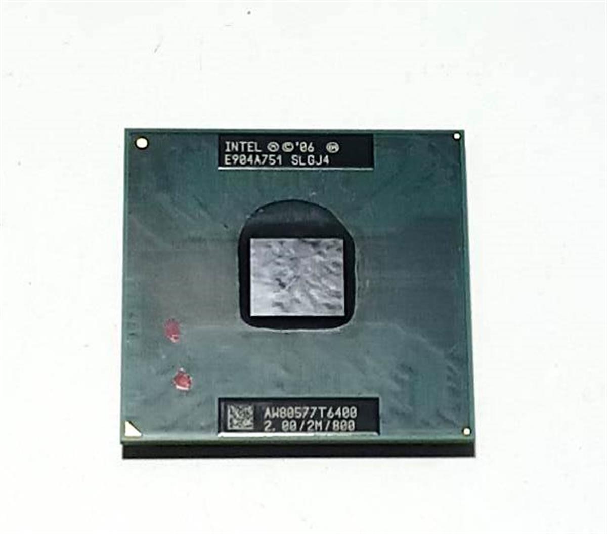 Intel Core 2 Duo T6400 2 GHz Dual-Core CPU Processor SLGJ4 AW80577T6400  478-pin micro-FCPGA STOK: İŞ KUTU