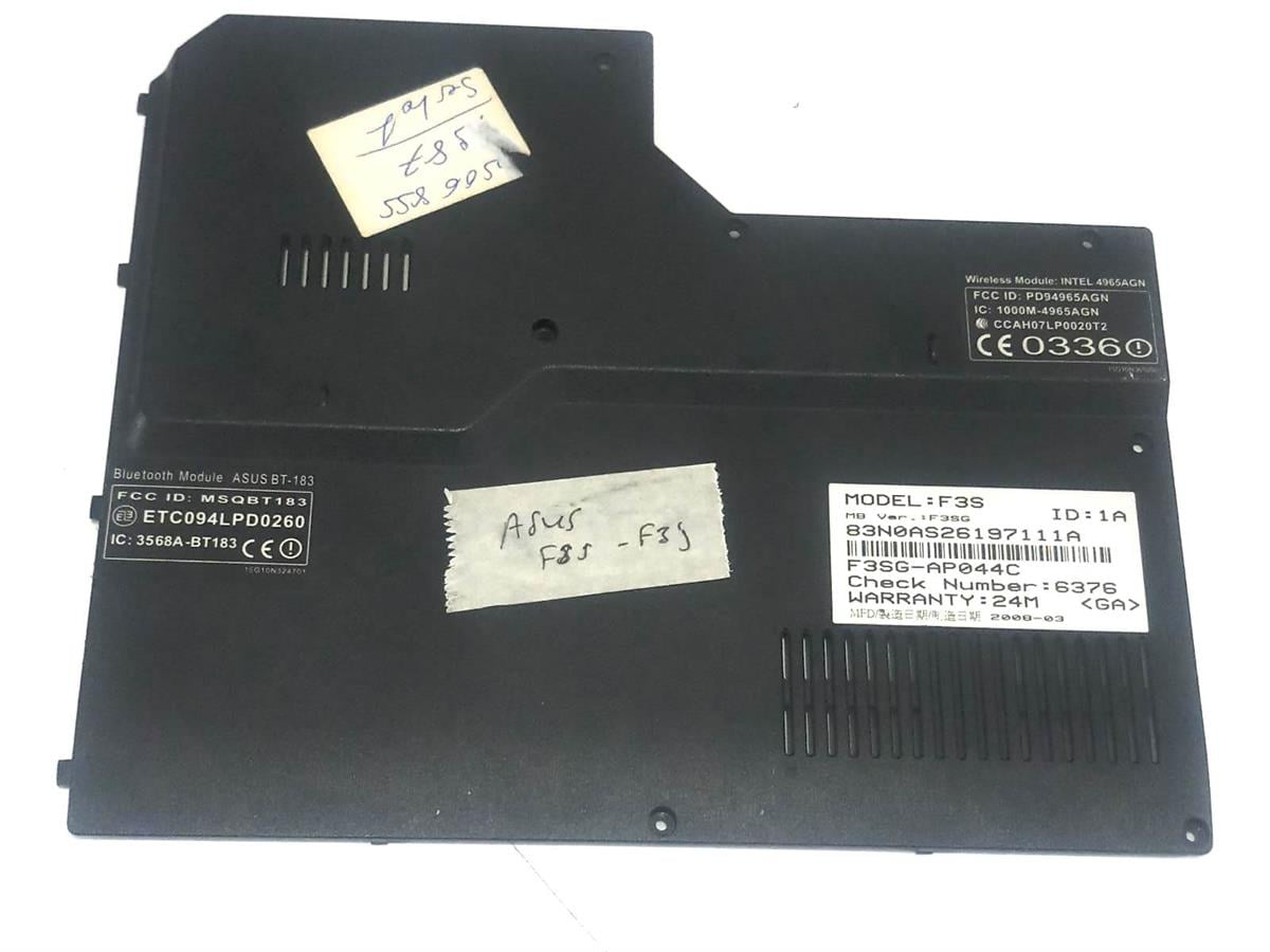 Alt KasaAsus F3s F3J m51v x56k 13gni11ap050-3  ALT KASA SERVİS KAPAĞI - LOWER CASE SERVICE COVER STOK: K2-F 