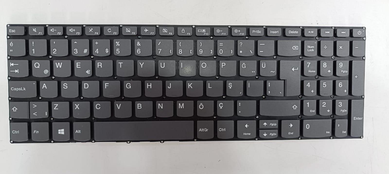 Klavye - Tuş TakımıLenovo LCM16H6 LCM16H66TQ-686 Notebook Klavye Tuş Takımı Füme