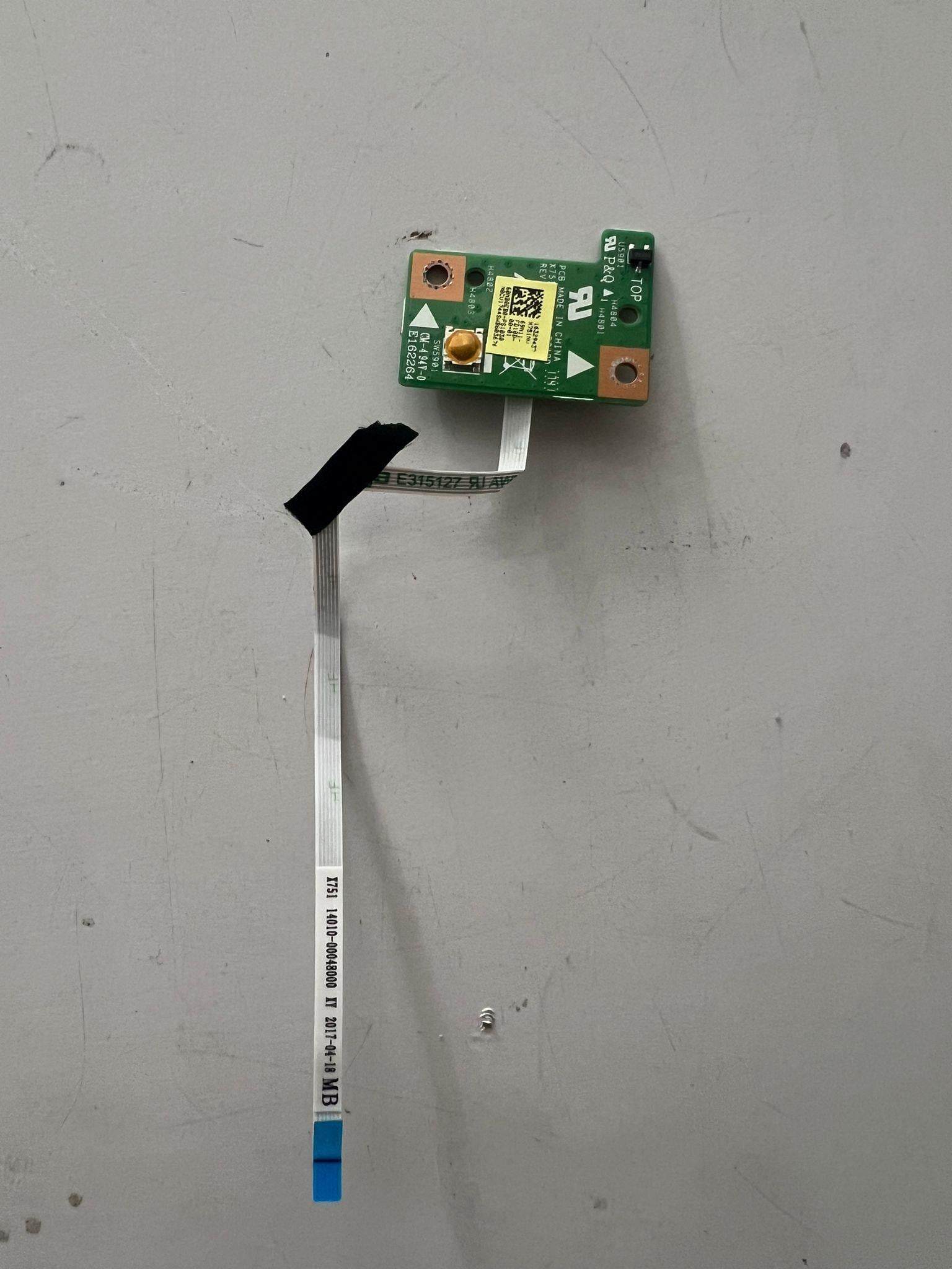 Power Buttton - Power BooardASUS R752L X751LK F751L F751LN X751 R752N Power Button Stok: Z99