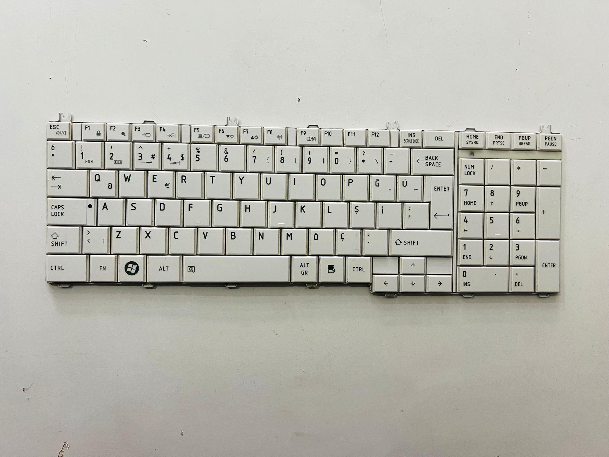 Klavye - Tuş TakımıToshiba C660 C660D Orijinal Beyaz Türkçe Klavye Tuş Takımı Stok: Z103