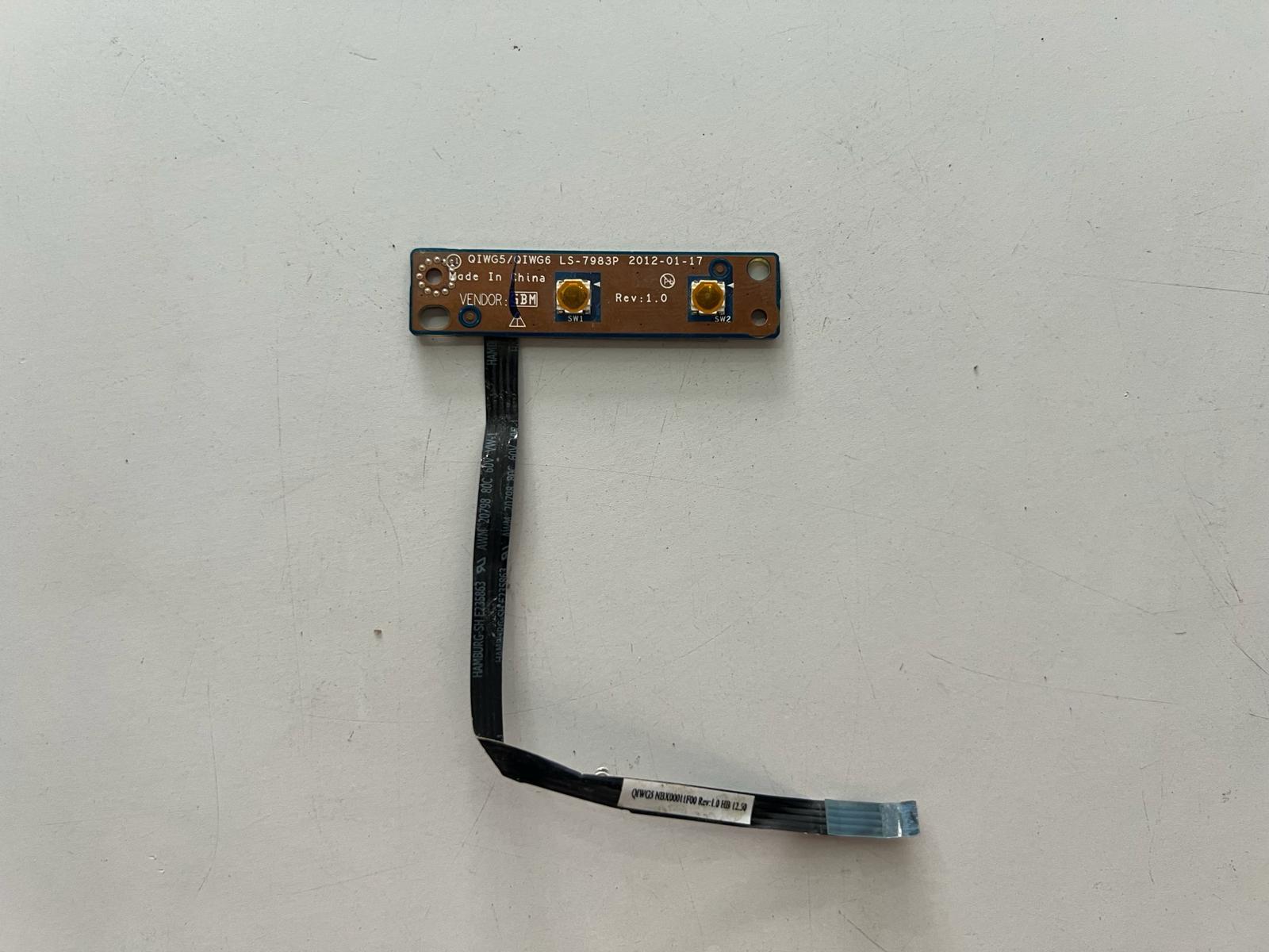 Power Buttton - Power BooardLENOVO G580 G585 ORJİNAL TETİK POWER BUTON LS - 7983P Stok: Z104