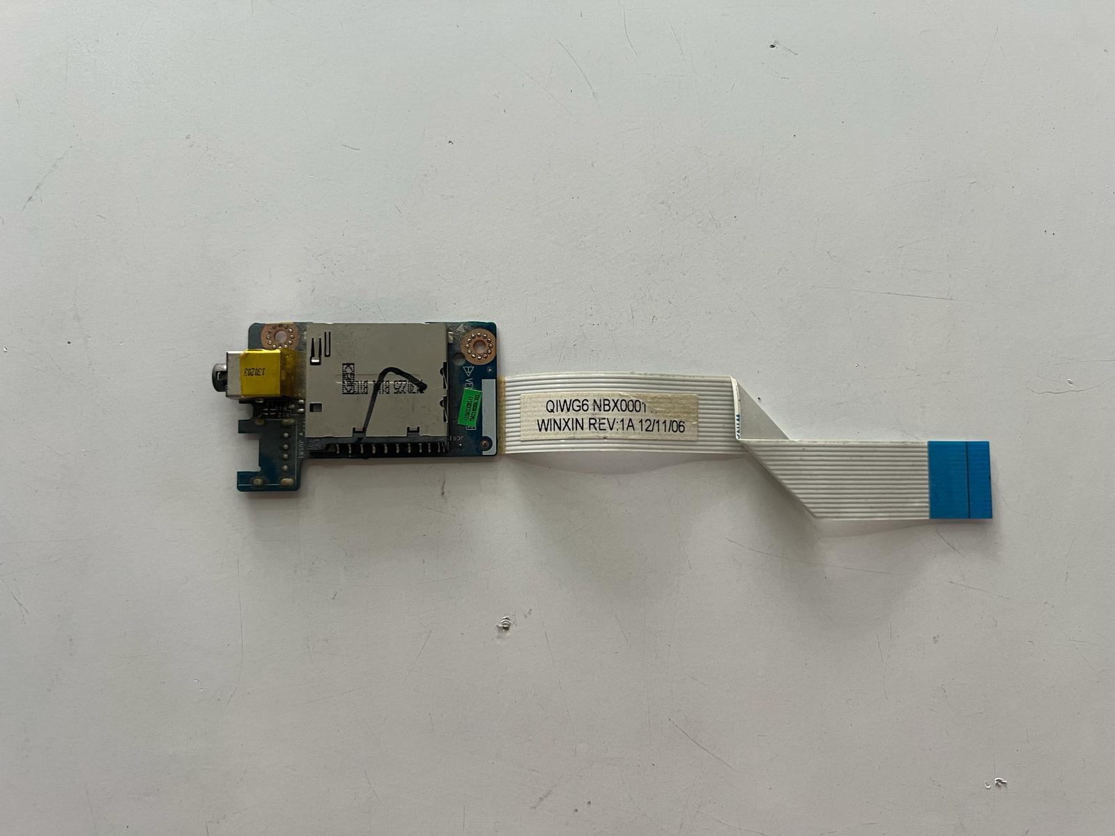 USB - AUX BoardLENOVO G80 G580  SES KARTI QIWG6 NBX00011K00 Stok: Z104