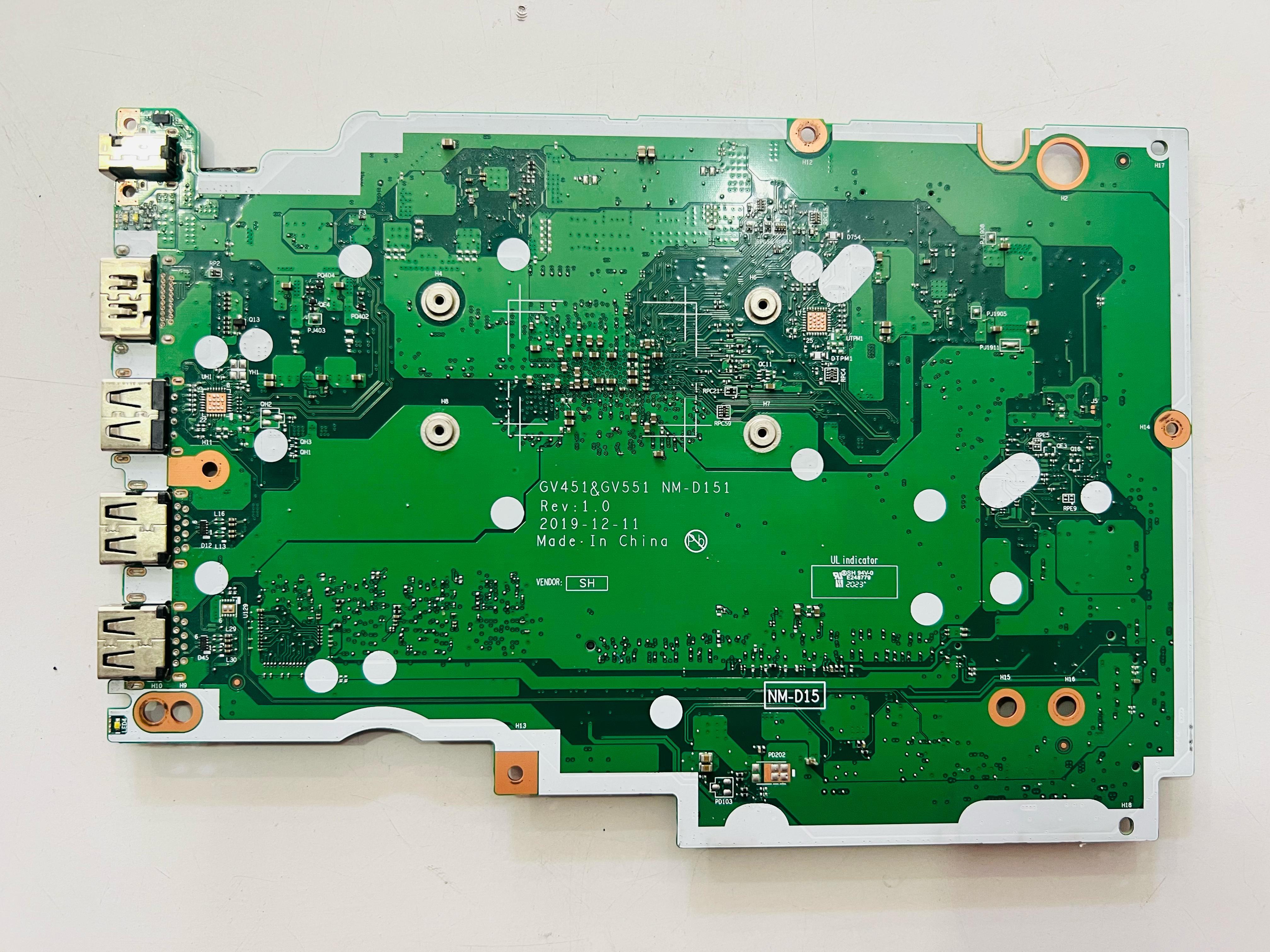 AnakartlarORİJİNAL (İŞLEMSİZ - ARIZALI-MAVİ EKRAN HATASI) LENOVO V15-ADA TYPE 82C7 GV451&GV551 NM-D151 STOK: Z65
