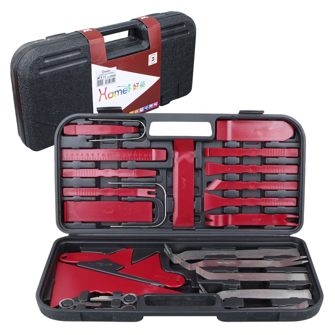 CARSTAR HM-3698 ARAÇ İÇİ SES SİSTEMİ SÖKME - LASTİK SÖKME -  KAPI DÜZELTME ÇIKARMA SETİ (33 FARKLI APARAT)