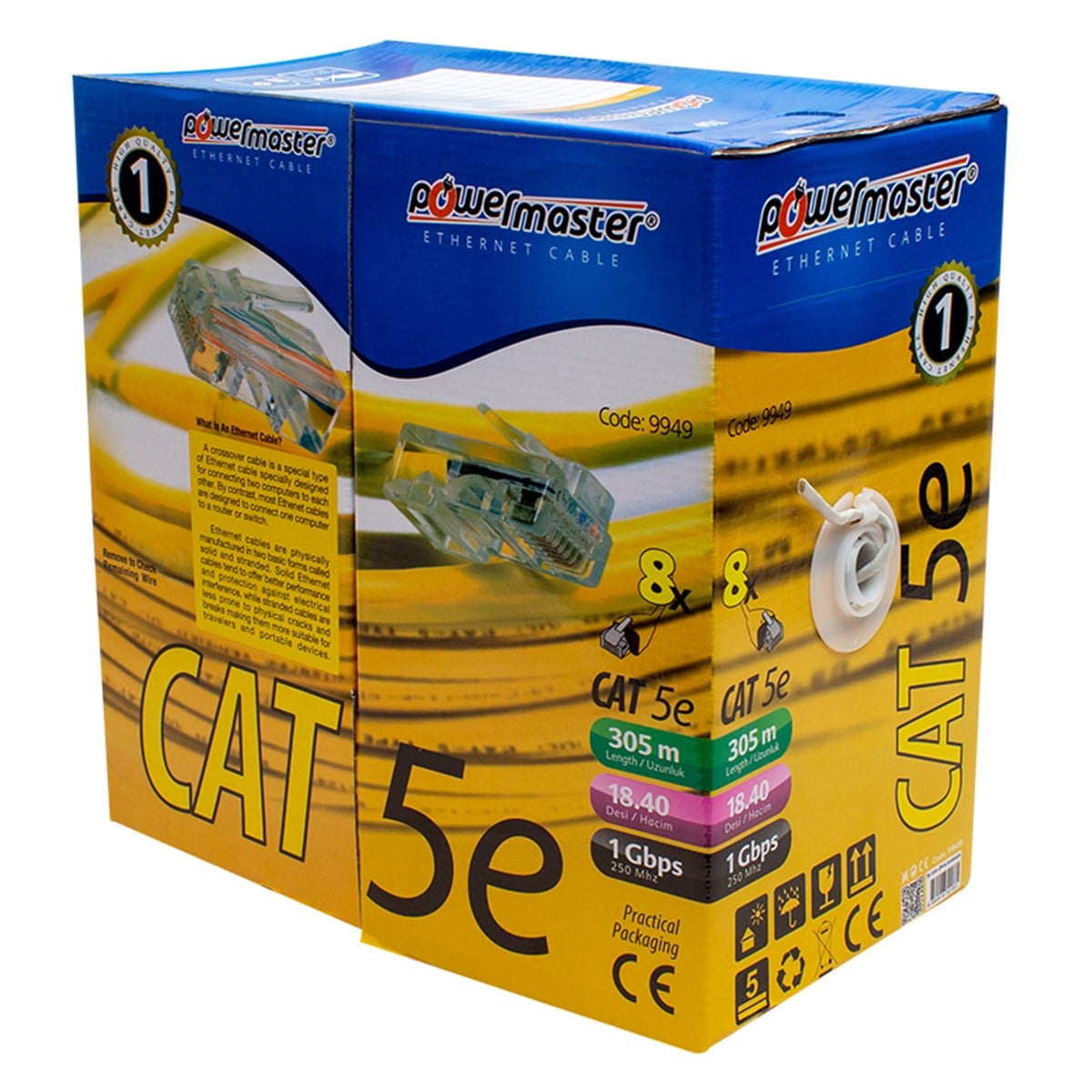 CAT5 305 METRE 25 AWG POWERMASTER PM-CAT05