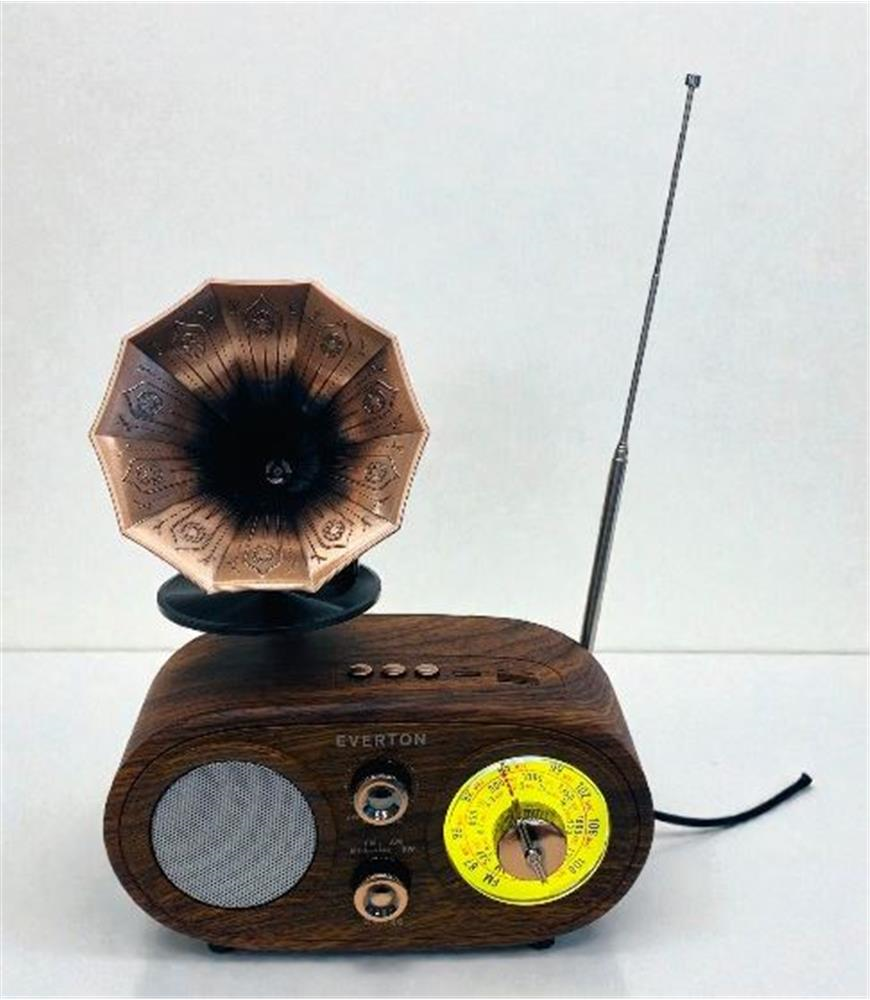 Everton Rt-746  Bluetooth Fm-Usb-Tf-Aux  Şarjlı Nostaljik Radyo