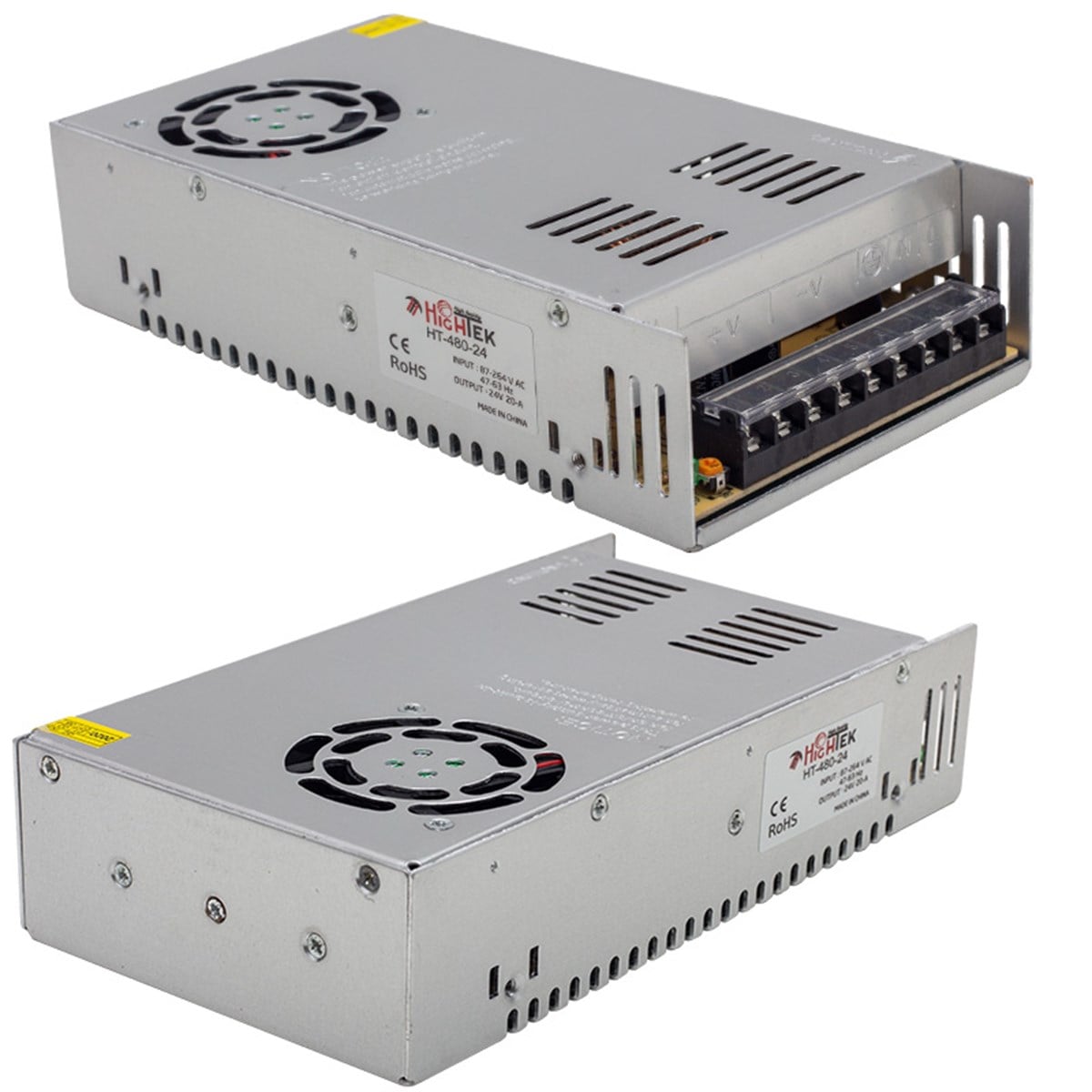 HIGHTEK HT1100 24 VOLT 20 AMPER 500W METAL KASA ADAPTÖR