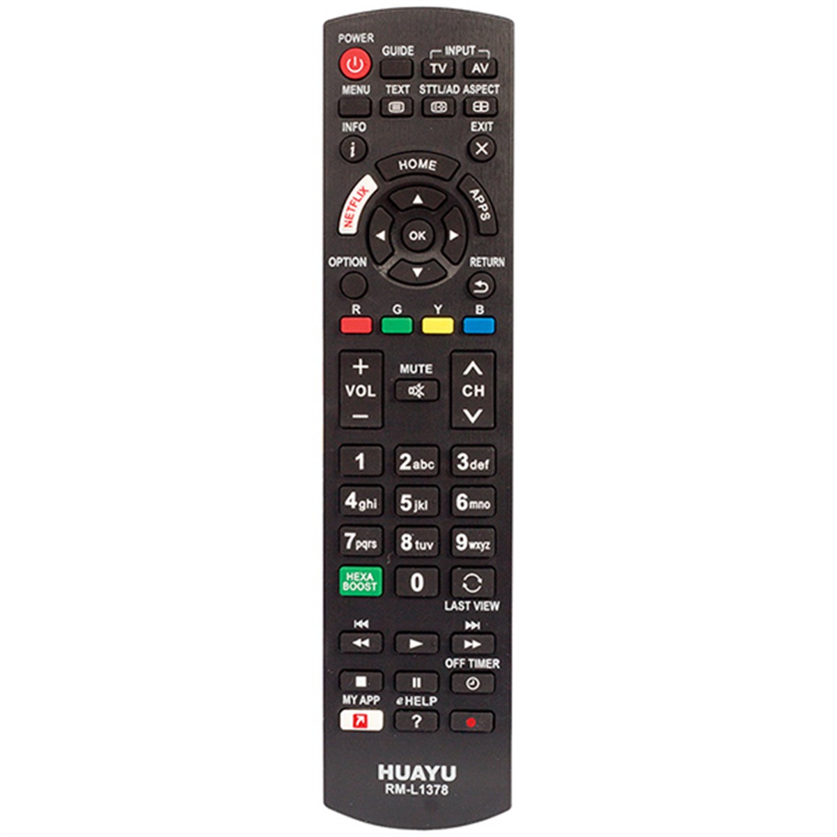 HUAYU KL PANASONIC RM-1378EU NETFLIX TUŞLU LCD-LED TV KUMANDA BLİSTERLİ
