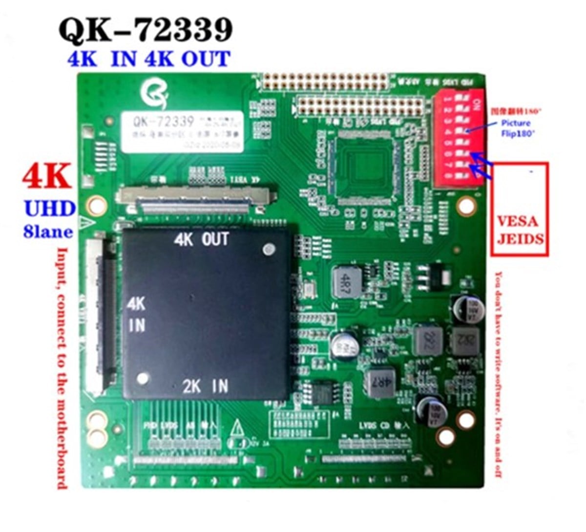 LCD PANEL FLEXİ REPAİR QK72339 4K İN 2K OUT    4KİN2KOUT