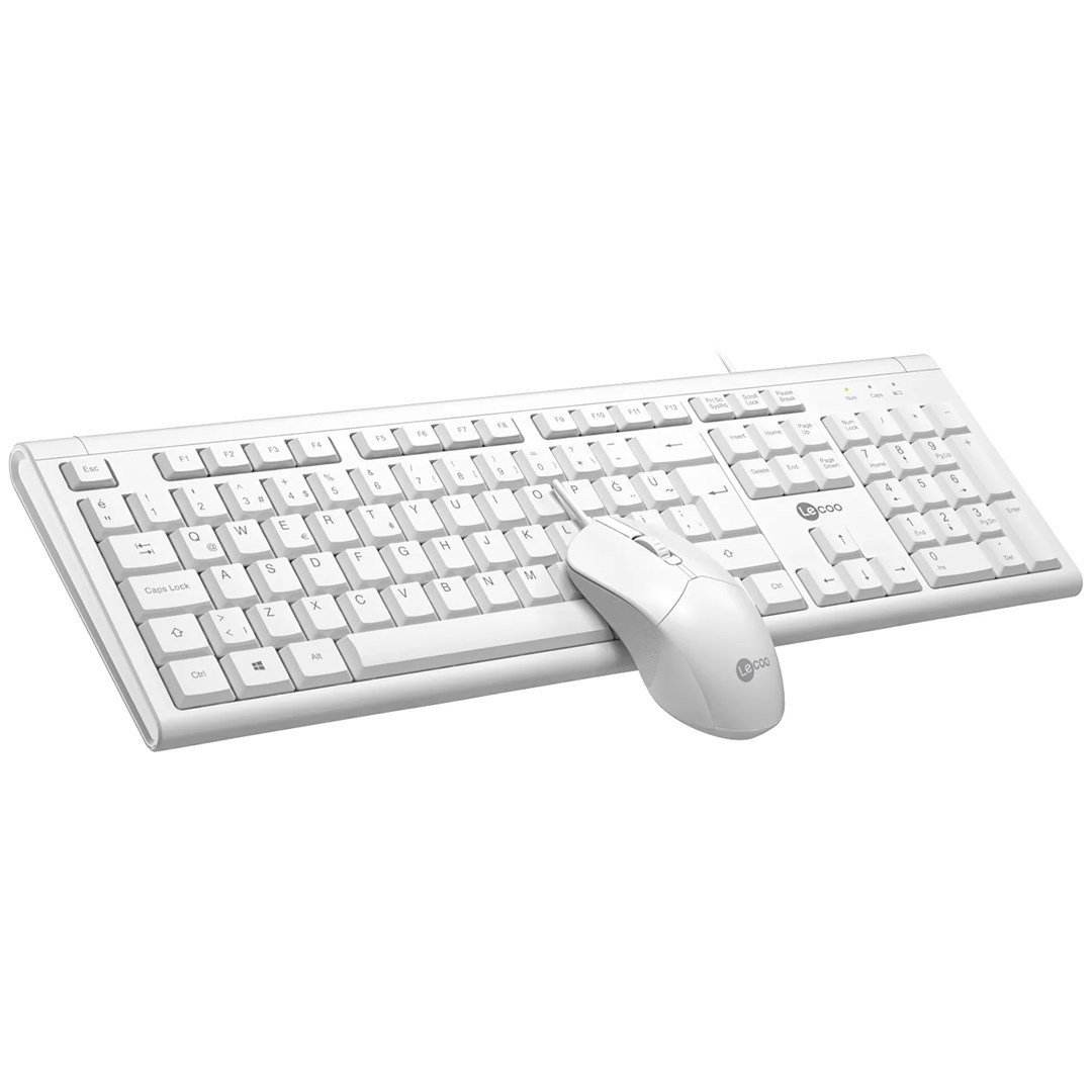 LENOVO LECOO CM101 USB KABLOLU BEYAZ Q KLAVYE  MOUSE SET
