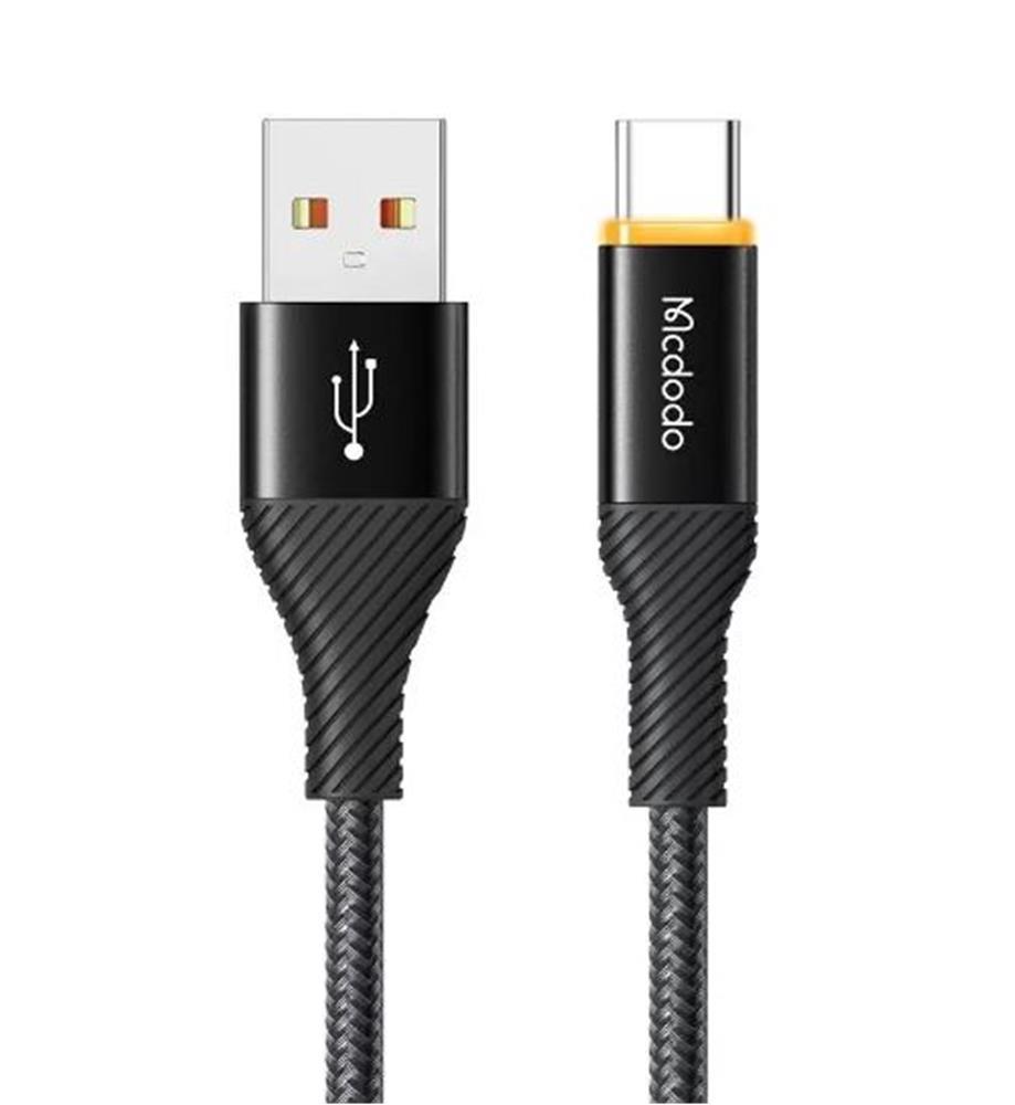 MCDODO CA-2380 Type-C 100W Power Off Süper Hızlı Data-Şarj Kablosu 5A 1.2m - Siyah