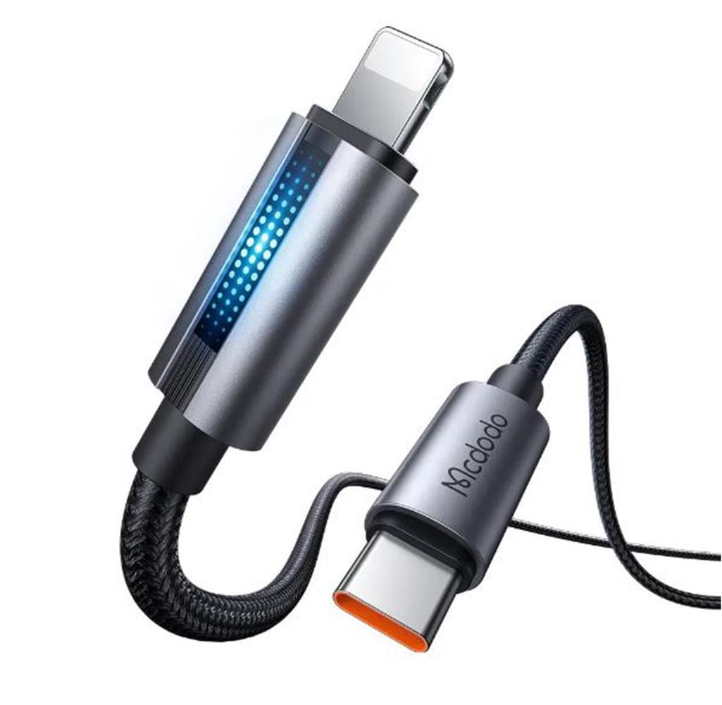 MCDODO CA-5710 PD 36W TYPE-C TO LİGHTNİNG HIZLI ŞARJ KABLOSU 1.2M - SİYAH