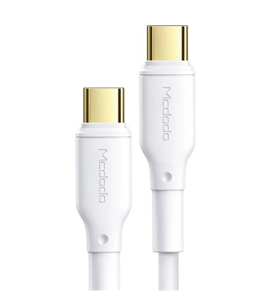 MCDODO CA-8350 100W Type-C to Type-C Süper Hızlı Data-Şarj Kablosu 5A 1.2m-Beyaz