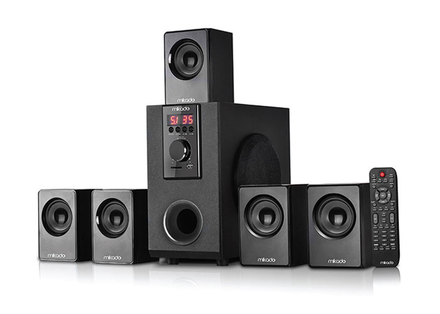 Mikado MD-505 5+1 Usb+SD+FM Destekli Bluetooth Speaker Kumandalı