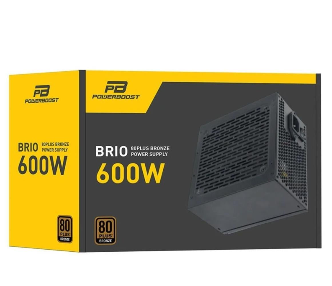 PowerBoost BST-ATX600E 600W APFC 12cm Fanlı  ATX PSU (Retail Box)