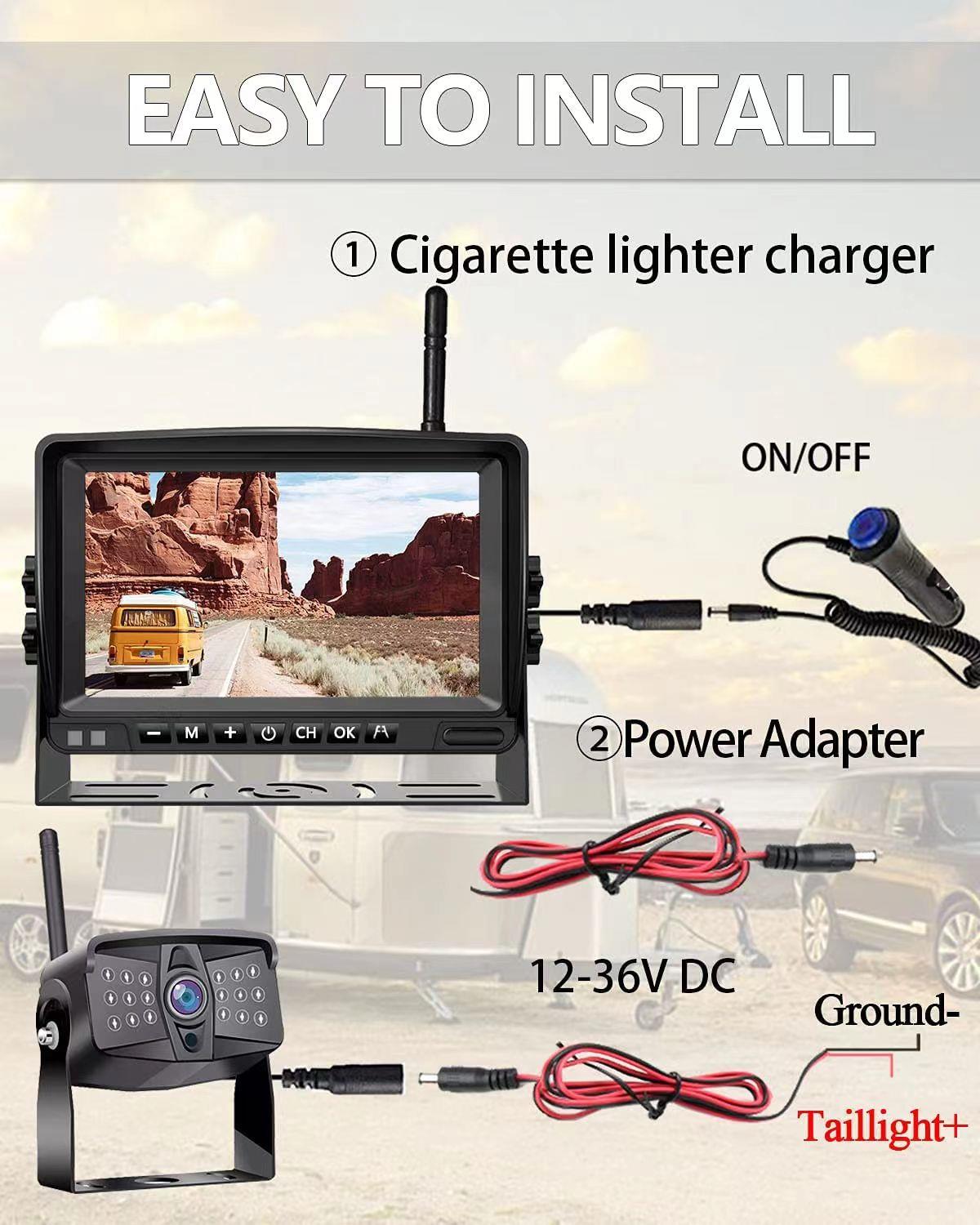 POWERMASTER KABLOSUZ ARAÇ KAMERA VE MONİTÖR SETİ