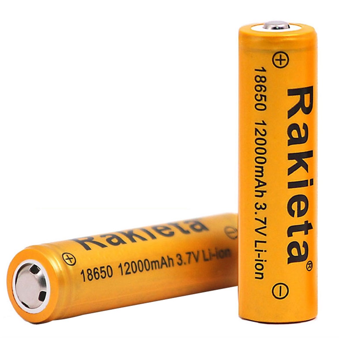 POWERMASTER RAKİETA 18650 3.7 VOLT 12000 MAH LI-ION PİL (2’Lİ PAKET)